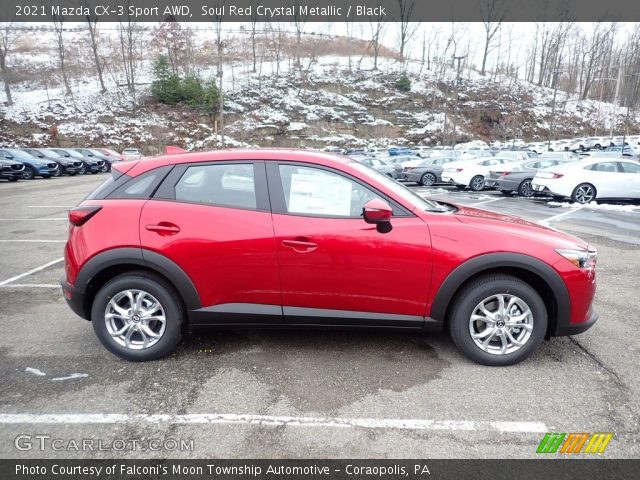 2021 Mazda CX-3 Sport AWD in Soul Red Crystal Metallic