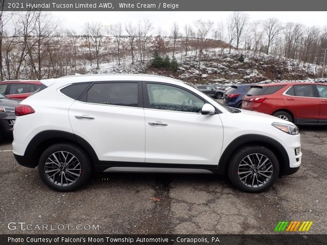 2021 Hyundai Tucson Limited AWD in White Cream