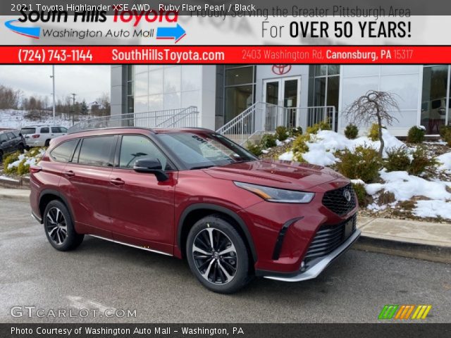 2021 Toyota Highlander XSE AWD in Ruby Flare Pearl