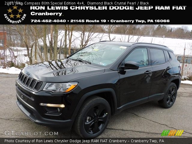 2021 Jeep Compass 80th Special Edition 4x4 in Diamond Black Crystal Pearl