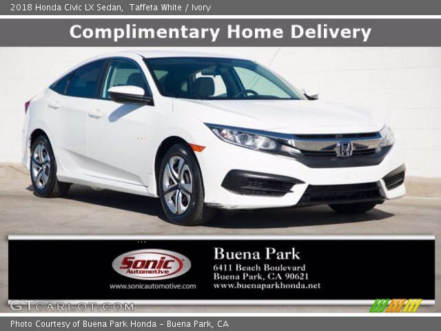 2018 Honda Civic LX Sedan in Taffeta White