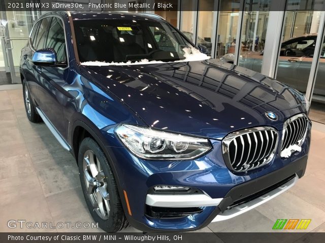 2021 BMW X3 xDrive30e in Phytonic Blue Metallic