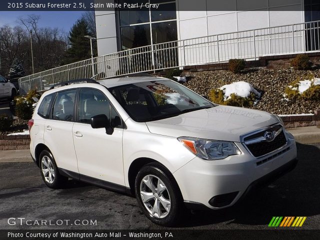 2015 Subaru Forester 2.5i in Satin White Pearl