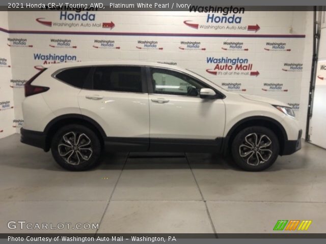 2021 Honda CR-V Touring AWD in Platinum White Pearl