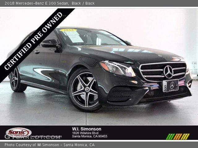 2018 Mercedes-Benz E 300 Sedan in Black