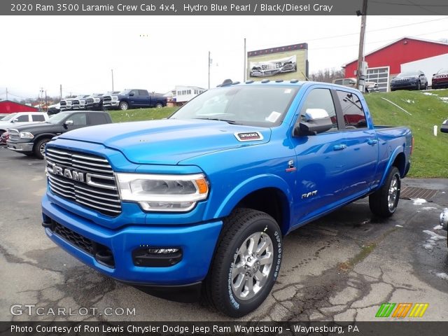 2020 Ram 3500 Laramie Crew Cab 4x4 in Hydro Blue Pearl