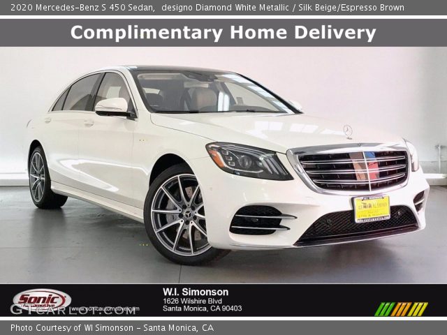2020 Mercedes-Benz S 450 Sedan in designo Diamond White Metallic