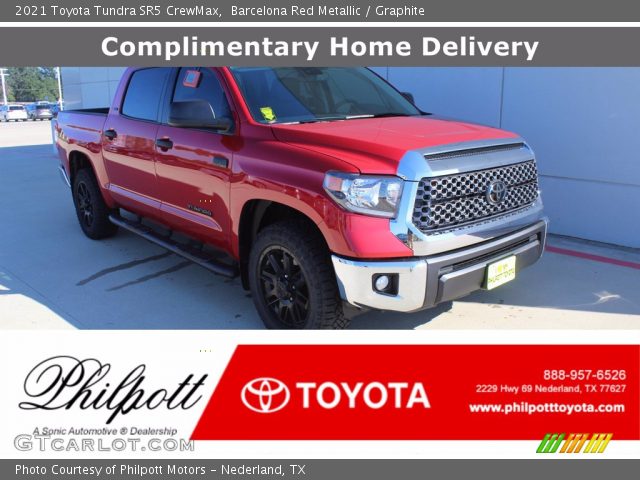 2021 Toyota Tundra SR5 CrewMax in Barcelona Red Metallic