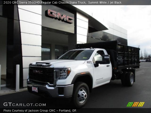 2020 GMC Sierra 3500HD Regular Cab Chassis Stake Truck in Summit White