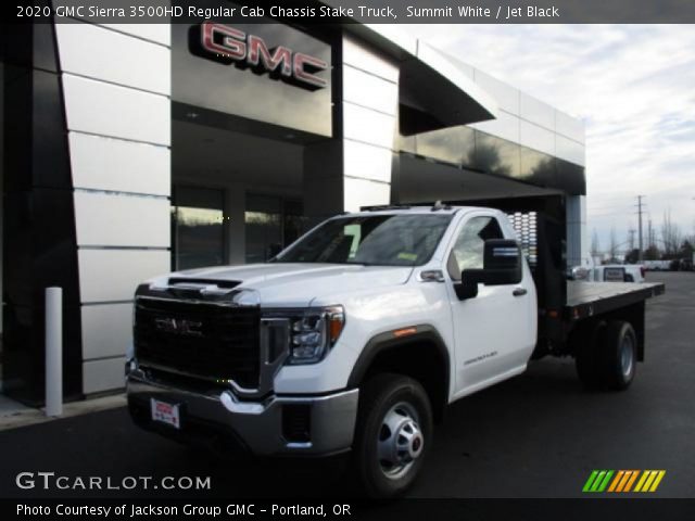 2020 GMC Sierra 3500HD Regular Cab Chassis Stake Truck in Summit White