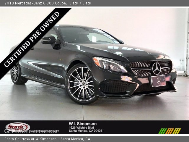 2018 Mercedes-Benz C 300 Coupe in Black