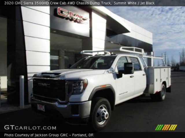 2020 GMC Sierra 3500HD Crew Cab 4WD Chassis Dump Truck in Summit White