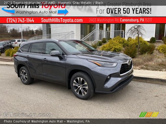 2021 Toyota Highlander XLE AWD in Magnetic Gray Metallic