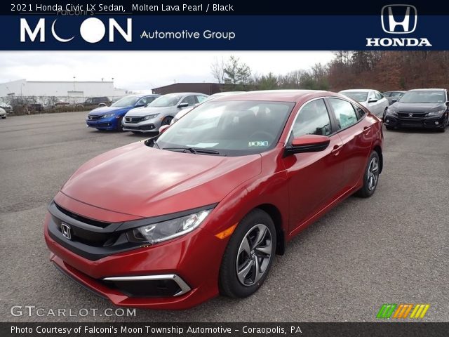 2021 Honda Civic LX Sedan in Molten Lava Pearl