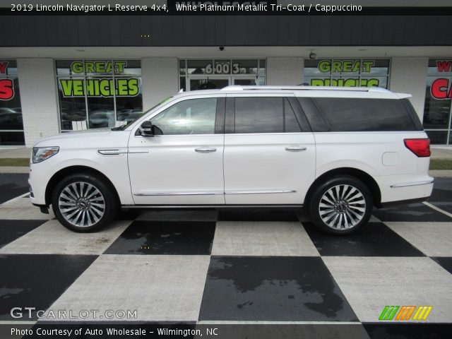 2019 Lincoln Navigator L Reserve 4x4 in White Platinum Metallic Tri-Coat