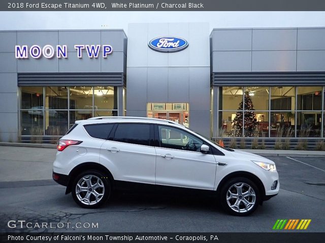 2018 Ford Escape Titanium 4WD in White Platinum