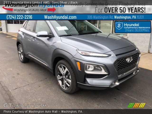 2021 Hyundai Kona Limited AWD in Sonic Silver