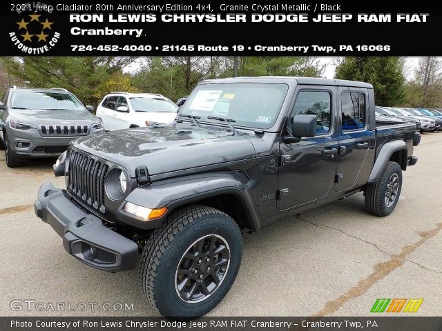2021 Jeep Gladiator 80th Anniversary Edition 4x4 in Granite Crystal Metallic