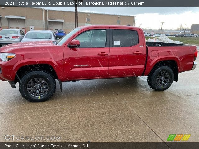 2021 Toyota Tacoma SR5 Double Cab 4x4 in Barcelona Red Metallic