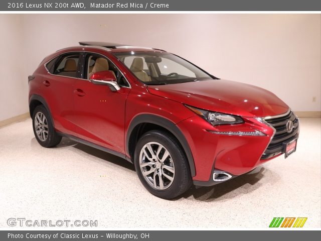 2016 Lexus NX 200t AWD in Matador Red Mica