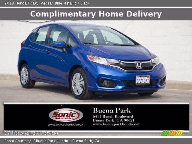 2019 Honda Fit LX in Aegean Blue Metallic