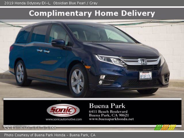 2019 Honda Odyssey EX-L in Obsidian Blue Pearl