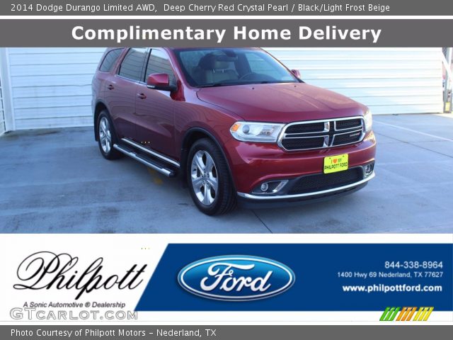 2014 Dodge Durango Limited AWD in Deep Cherry Red Crystal Pearl