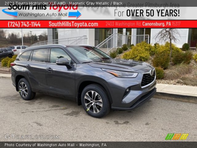 2021 Toyota Highlander XLE AWD in Magnetic Gray Metallic