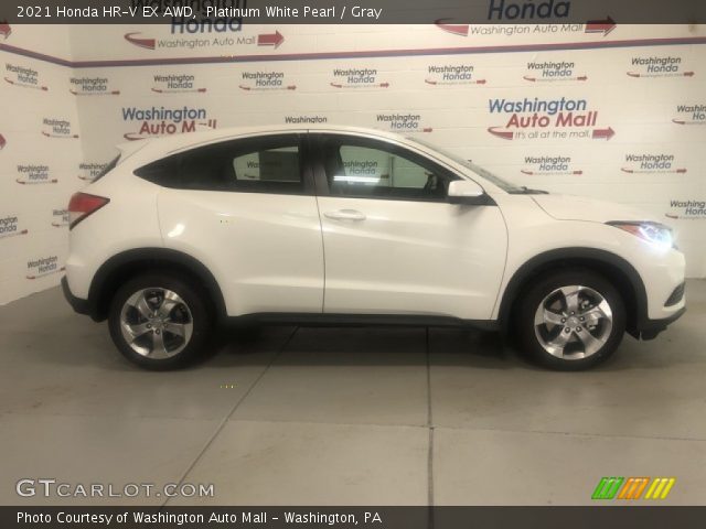 2021 Honda HR-V EX AWD in Platinum White Pearl