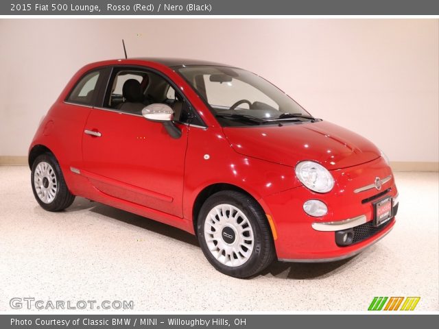 2015 Fiat 500 Lounge in Rosso (Red)