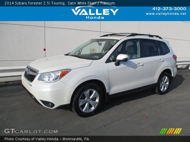 2014 Subaru Forester 2.5i Touring in Satin White Pearl