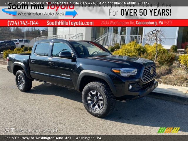 2021 Toyota Tacoma TRD Off Road Double Cab 4x4 in Midnight Black Metallic