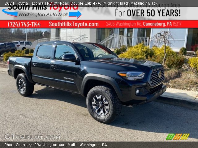 2021 Toyota Tacoma TRD Off Road Double Cab 4x4 in Midnight Black Metallic