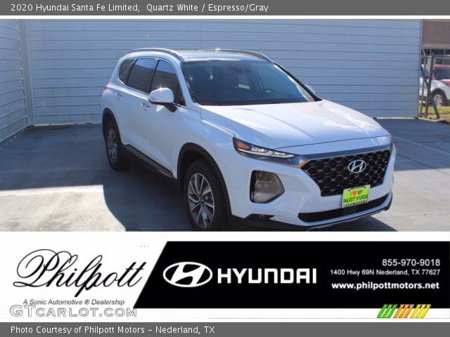 2020 Hyundai Santa Fe Limited in Quartz White