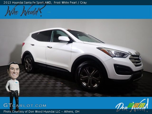 2013 Hyundai Santa Fe Sport AWD in Frost White Pearl