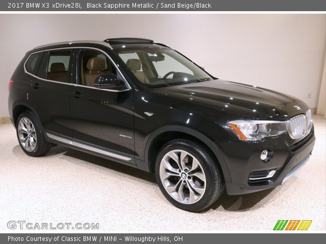 2017 BMW X3 xDrive28i in Black Sapphire Metallic