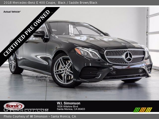 2018 Mercedes-Benz E 400 Coupe in Black
