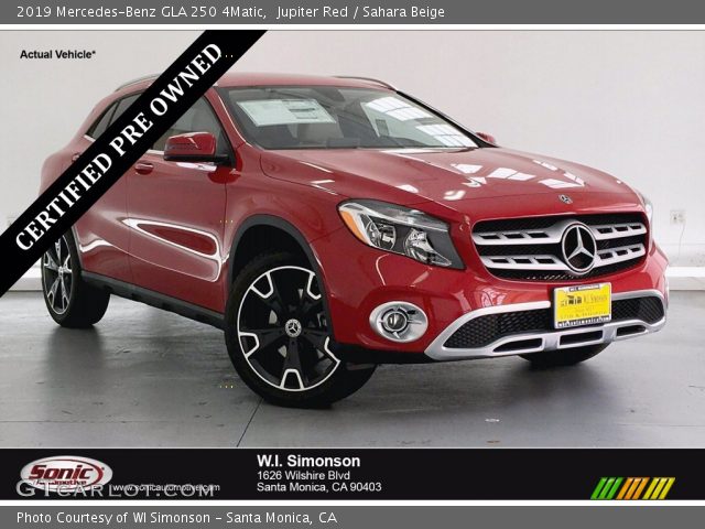 2019 Mercedes-Benz GLA 250 4Matic in Jupiter Red