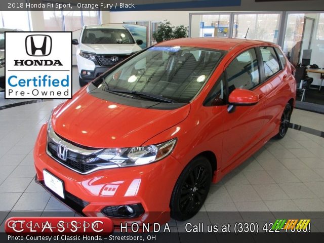2018 Honda Fit Sport in Orange Fury