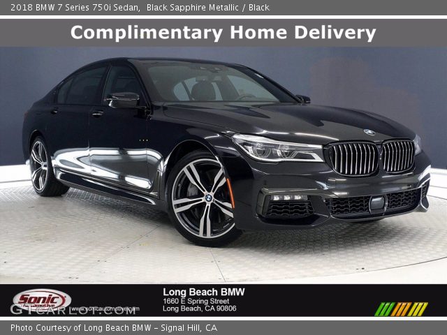 2018 BMW 7 Series 750i Sedan in Black Sapphire Metallic