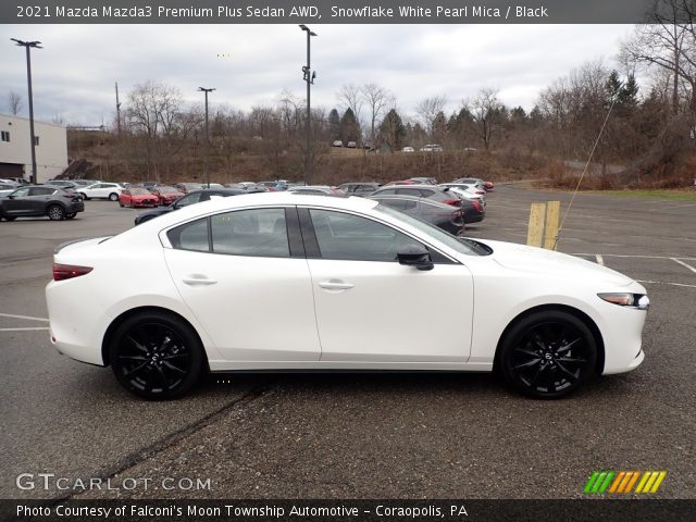 2021 Mazda Mazda3 Premium Plus Sedan AWD in Snowflake White Pearl Mica