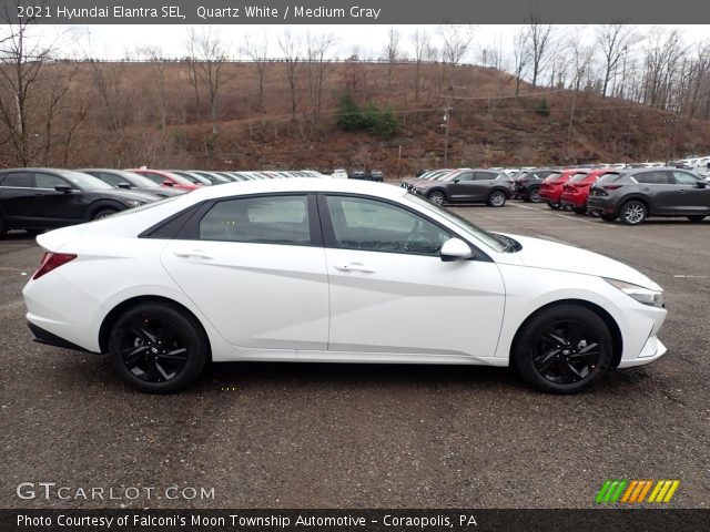 2021 Hyundai Elantra SEL in Quartz White