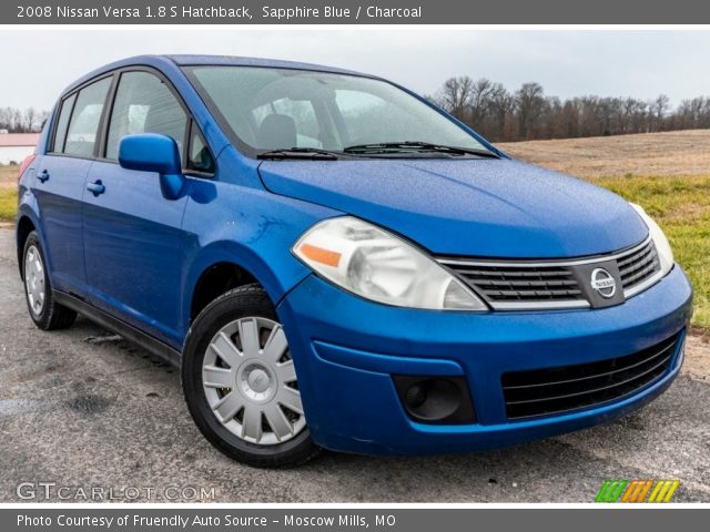 2008 Nissan Versa 1.8 S Hatchback in Sapphire Blue
