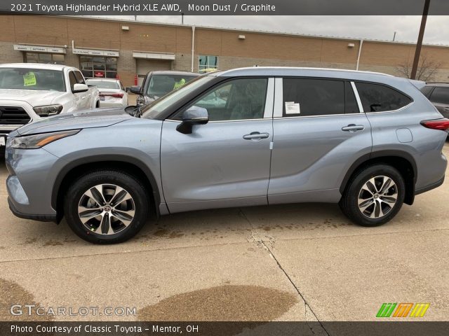2021 Toyota Highlander Hybrid XLE AWD in Moon Dust