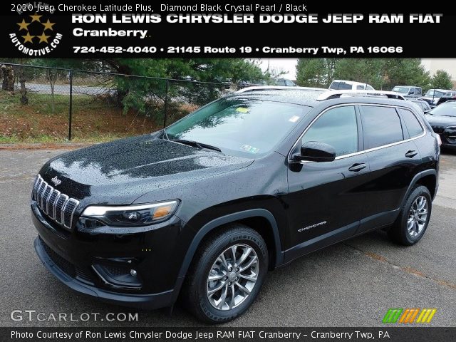 2020 Jeep Cherokee Latitude Plus in Diamond Black Crystal Pearl