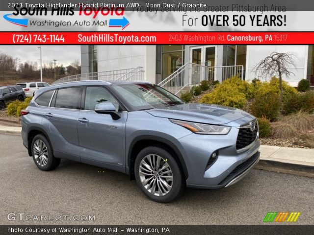 2021 Toyota Highlander Hybrid Platinum AWD in Moon Dust