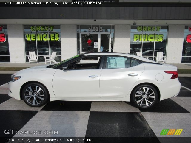 2017 Nissan Maxima Platinum in Pearl White