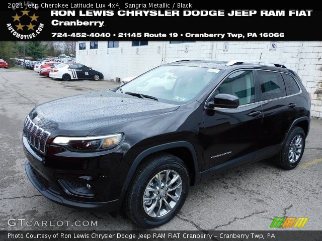 2021 Jeep Cherokee Latitude Lux 4x4 in Sangria Metallic