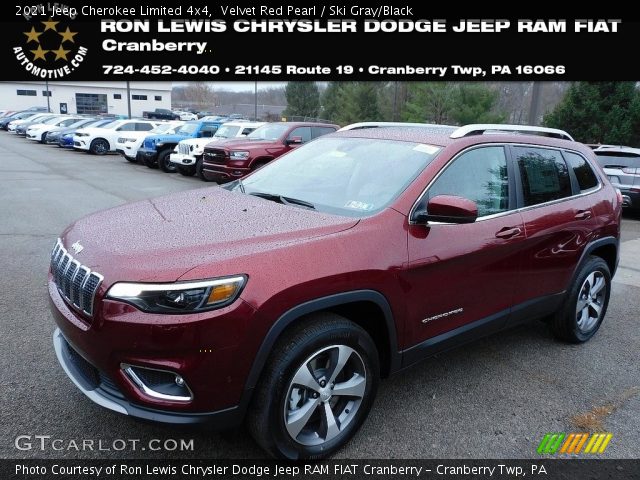 2021 Jeep Cherokee Limited 4x4 in Velvet Red Pearl