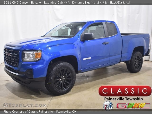 2021 GMC Canyon Elevation Extended Cab 4x4 in Dynamic Blue Metallic